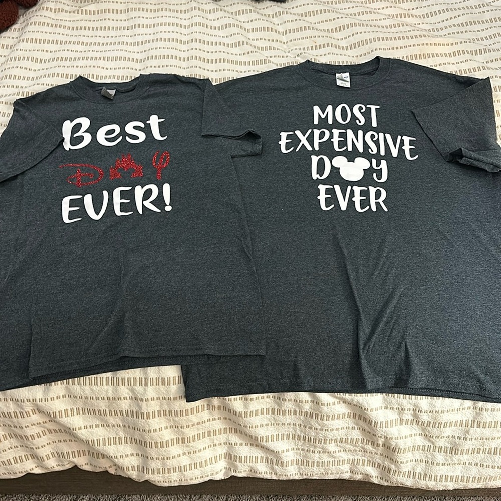 Small & X Large Disney shirts $15 for both together